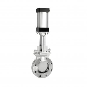 气动对夹式刀闸阀PNI.0 DN200的，材质碳钢